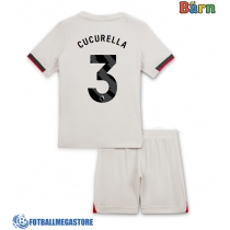 Fotballdrakt Barn Chelsea Marc Cucurella #3 Bortedraktsett 2025-26 Kortermet (+ Korte bukser)